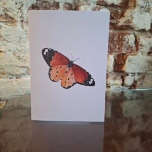 Butterfly greeting card front view by Watercolour with Love, watercolour illustration